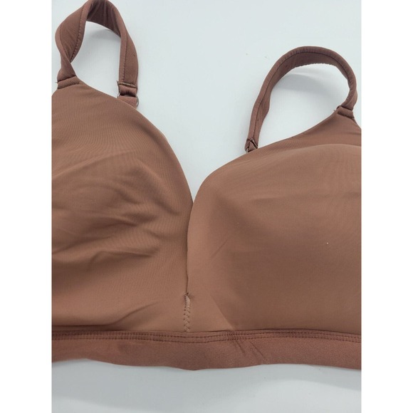 Anne Klein Brown Seamless Lightly Lined Full Coverage Wire Free Bra Size 40D - Picture 4 of 8